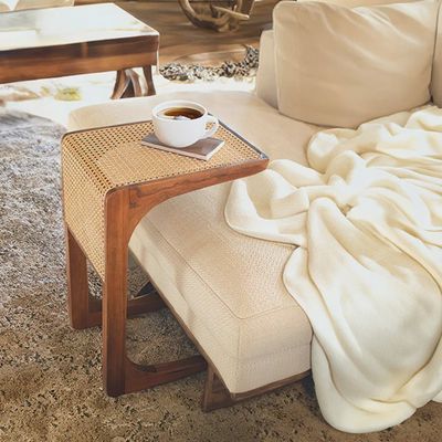Mango and Cane Side Table 1039