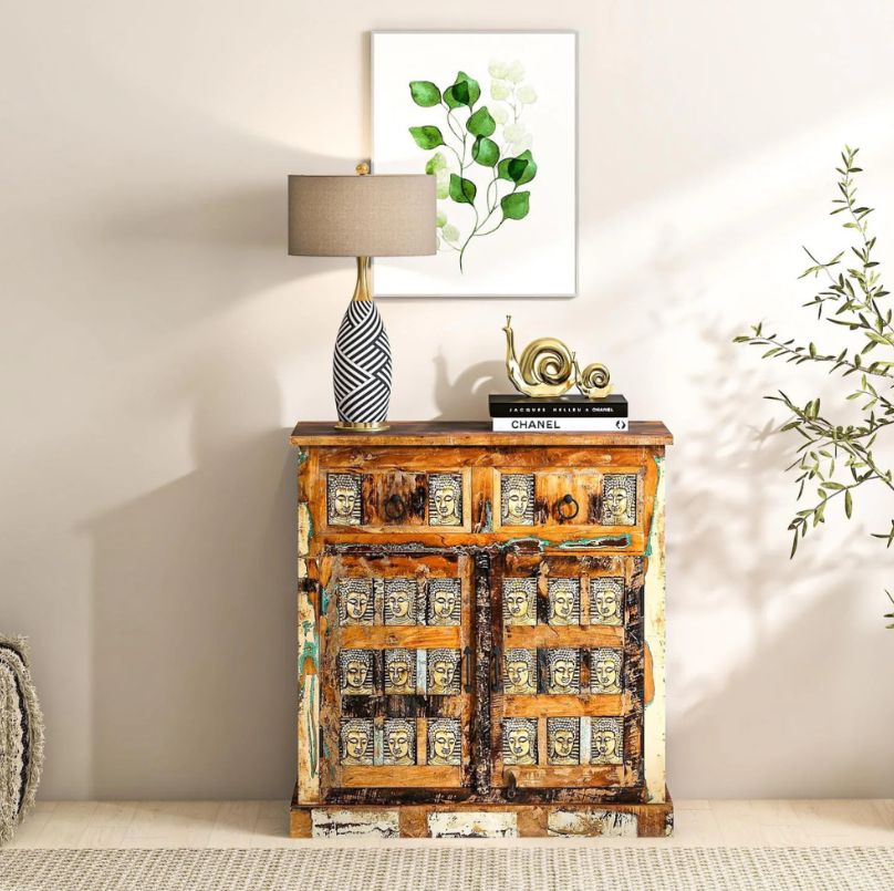solid wood vintage sideboard