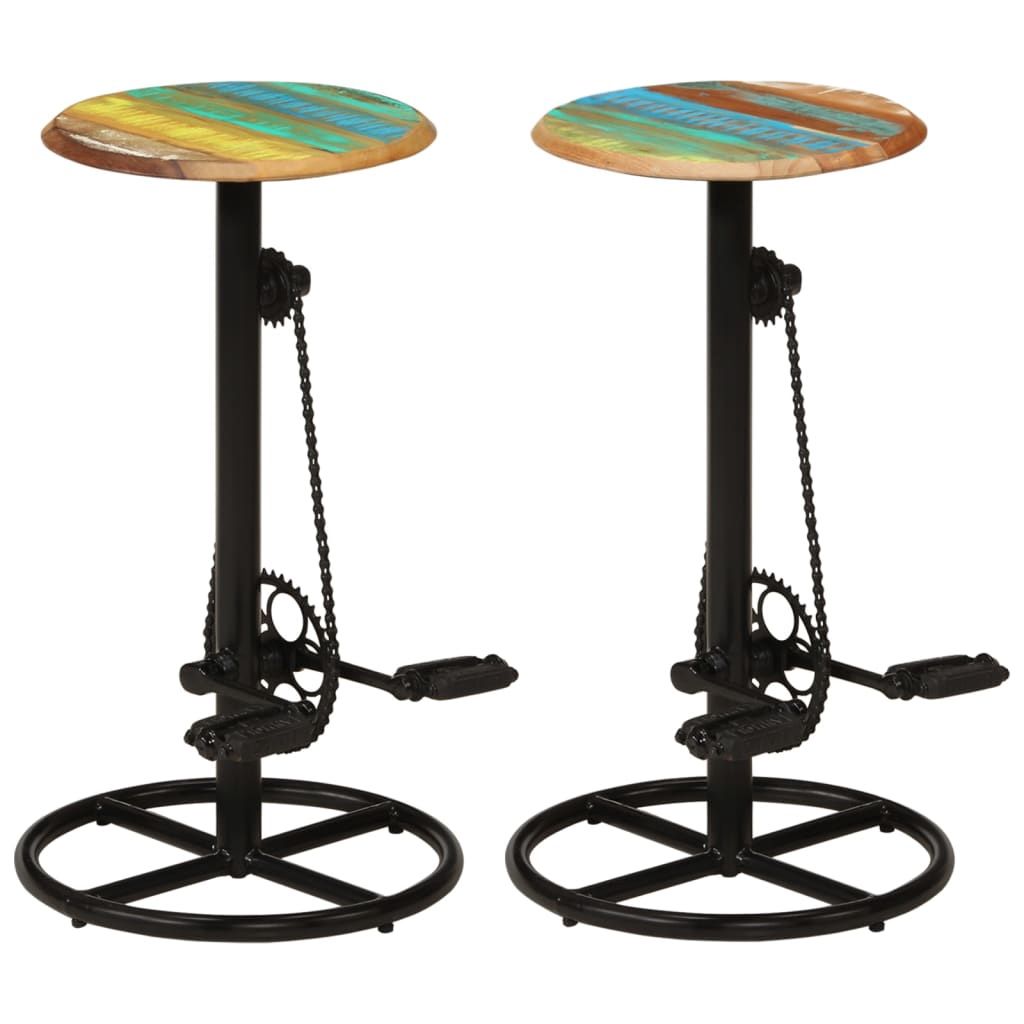 Solid reclaimed Bar stools 13.7&quot; X13.7&quot; X29.5&quot;
