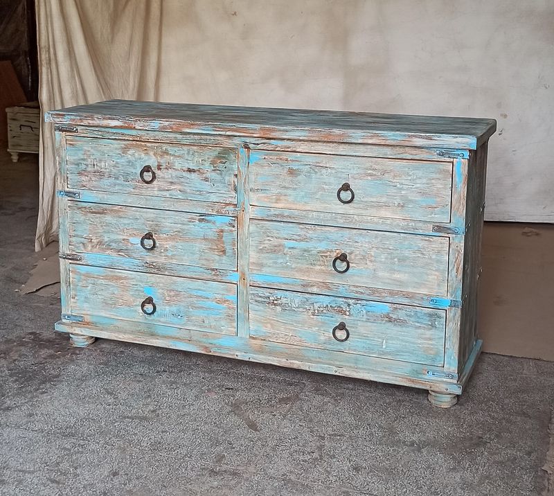 6-Drawer Chest of Drawers 62.9&quot; X17.7&quot; X37.4&quot;