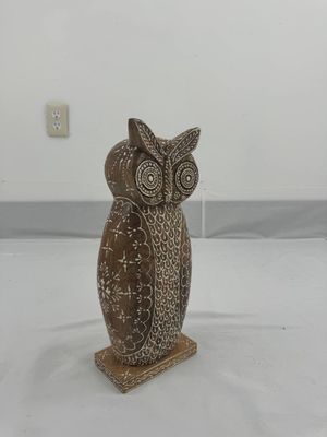 Wood Carved Owl 15&quot;