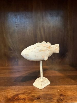 Fish Sculpture Wooden Statues 8&quot;