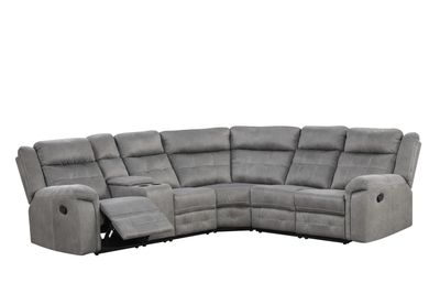 3 pieces Leather Reclining Sectional