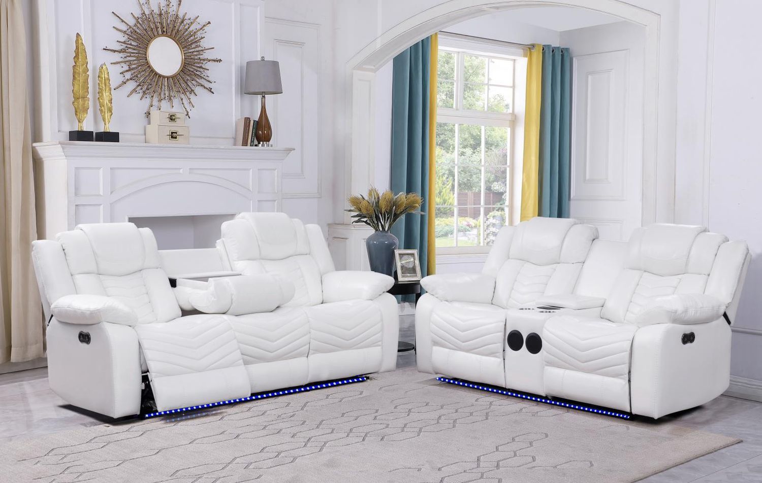 Cassio Recliner White