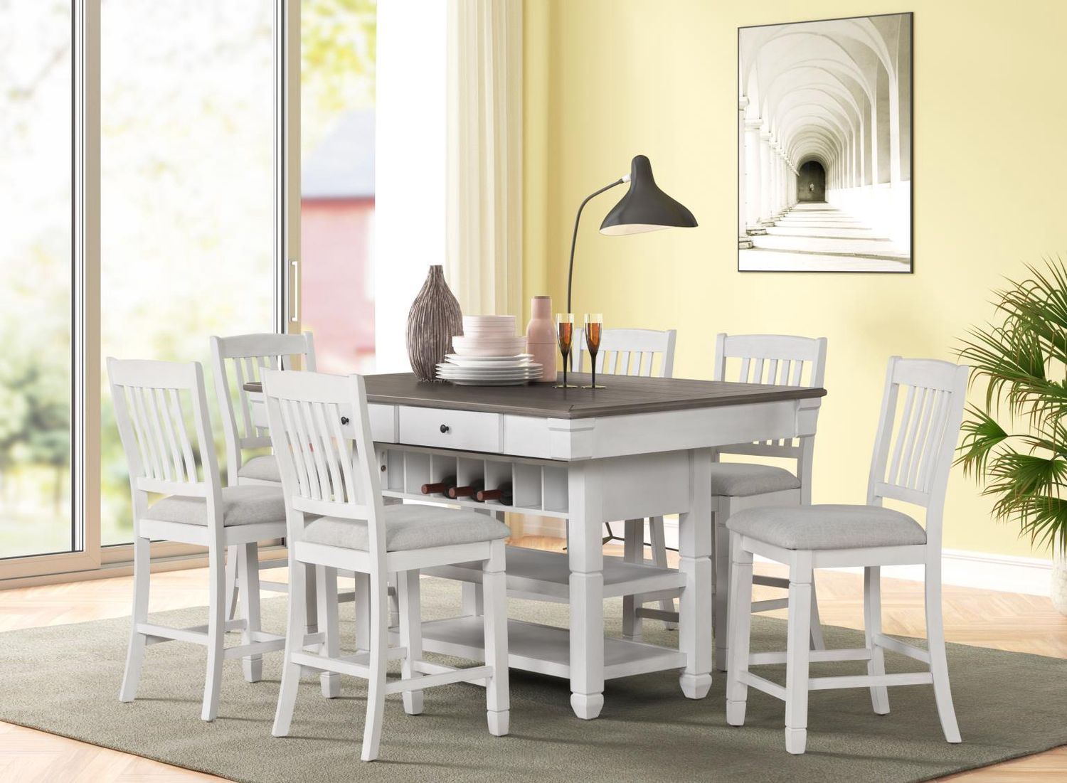 Dining 7PC Table set. Table and 6 chairs