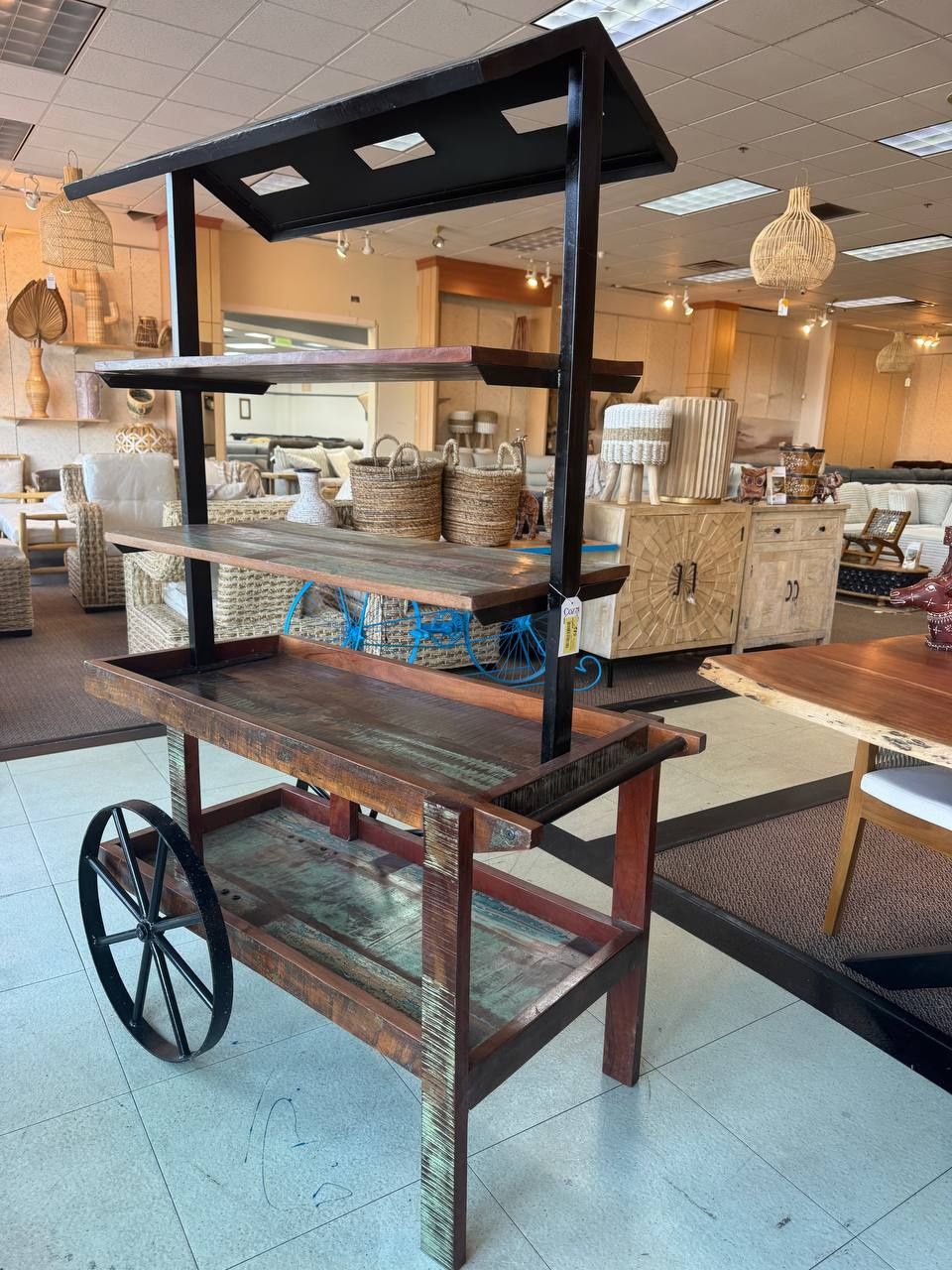 Industrial Rustic Kitchen Storage Trolley