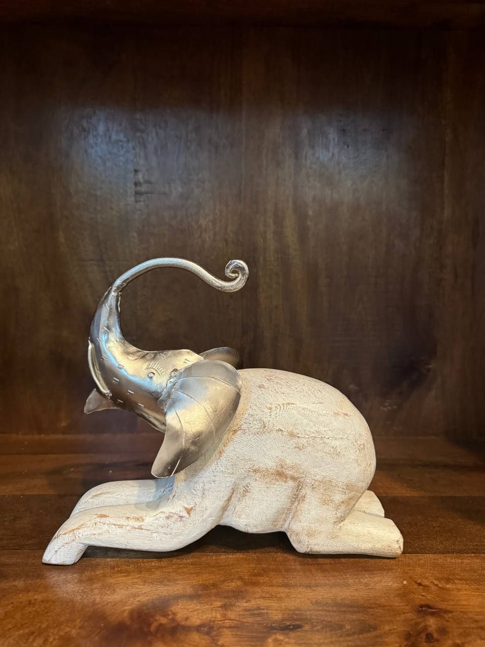 elephant made of wood/iron