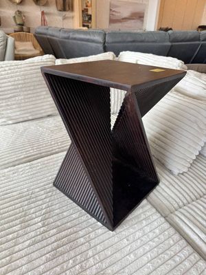 Natural mango wood side table