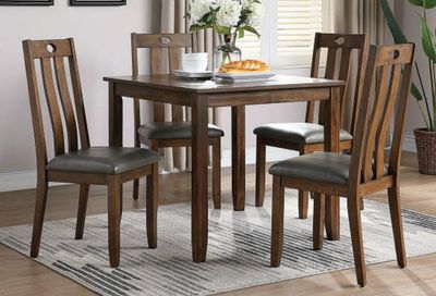 Dining Table Brown Color, Square Shape
