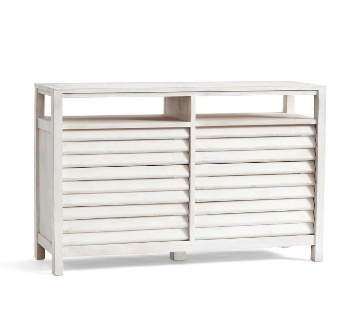 Modern Antique White Hidden 6-Drawer Chest