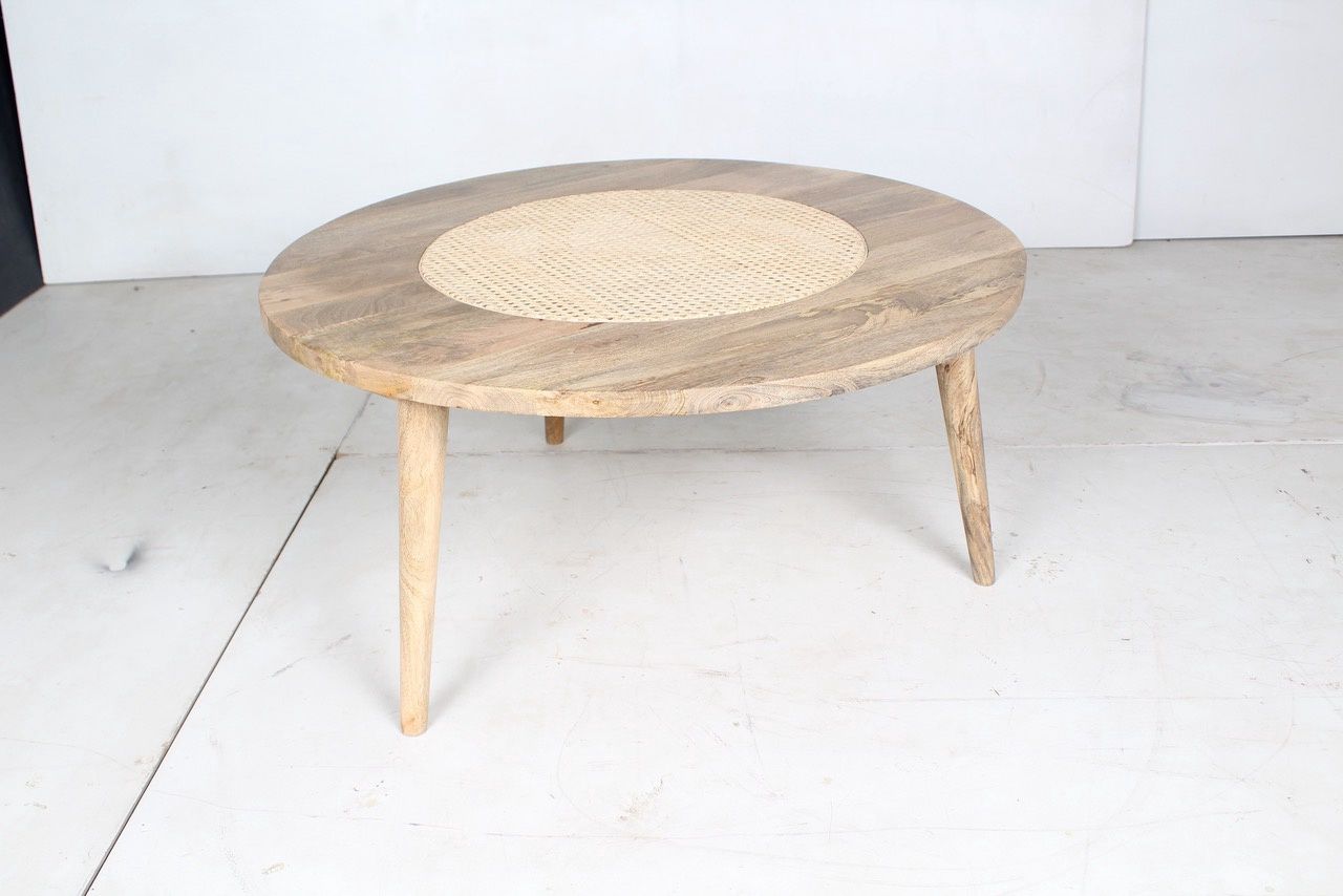 Mango Coffee Table, Bamboo Cane, Colour: NATURAL FINISH