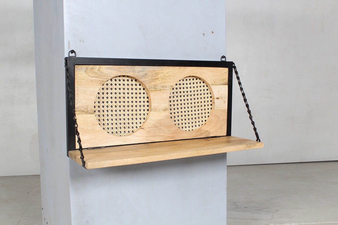 Mango Wall Shelf, Iron, Colour: NATURAL FINISH