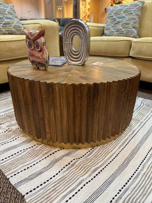 coffee table in natural wood