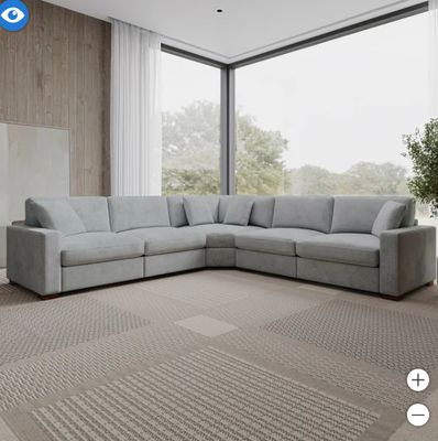 Henredon Selene 3-piece Sectional with Power Footrests