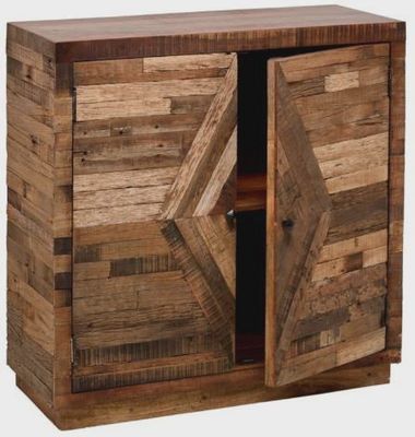 The Kensley 2-Door Brown Cabinet