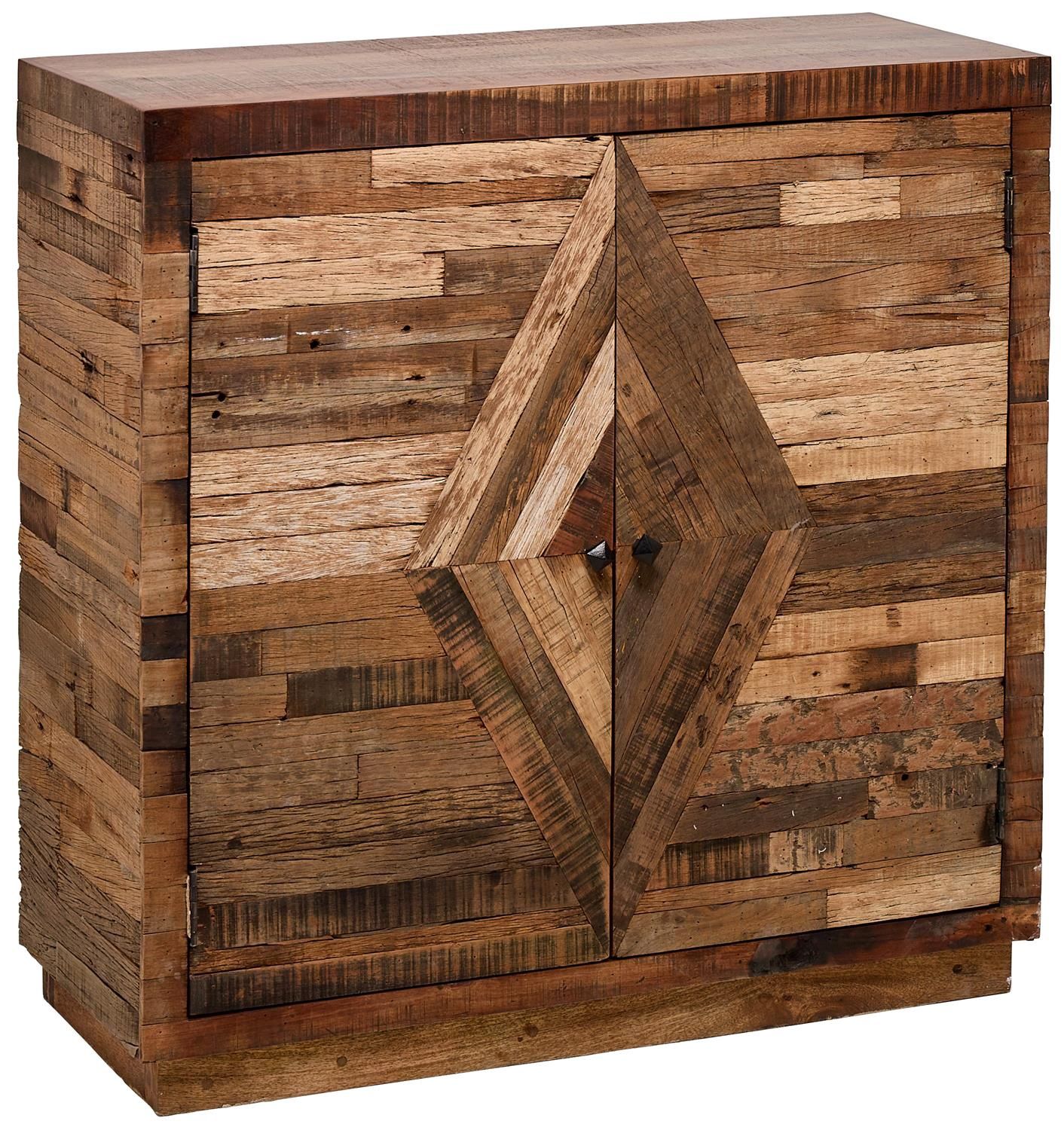 The Kensley 2-Door Brown Cabinet