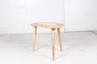 Mango Wood with Cane Side Table