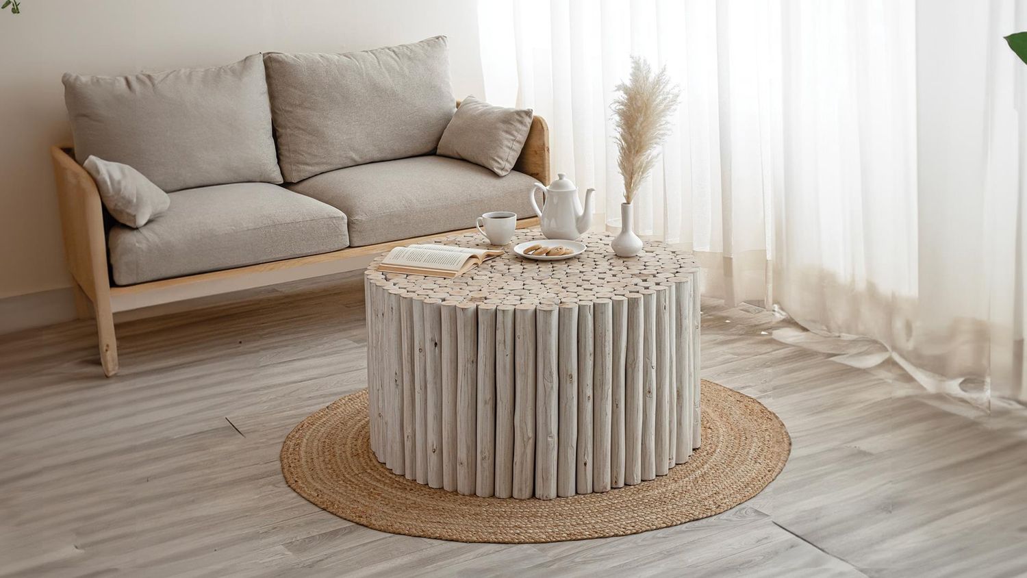 Coffee Table Natural White