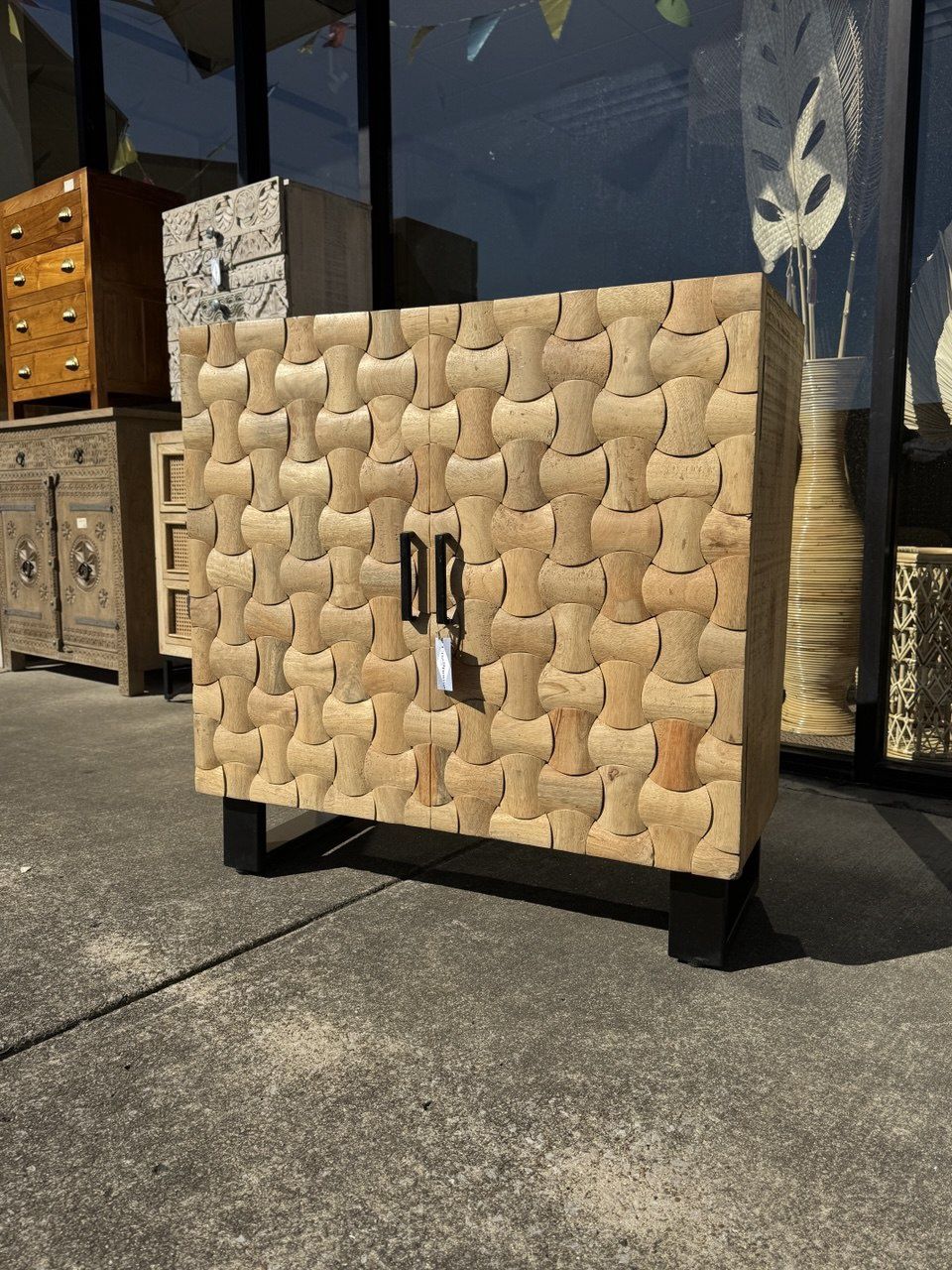 Natural Chaneta Accent Cabinet