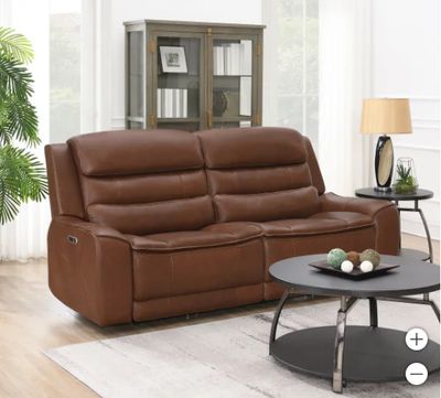 Rhodes Leather Power Reclining Sofa