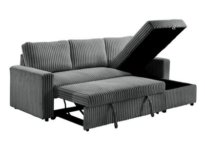 sofa fluffy sleeper with storage Gray