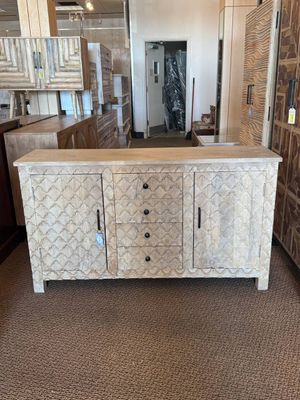Indian Reclaimed Wood  2-Doors 4-Drawers Sideboard, modern design