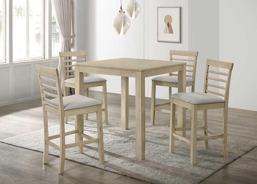 Burgos - 5PC Pub Set, Table and 4 Chairs