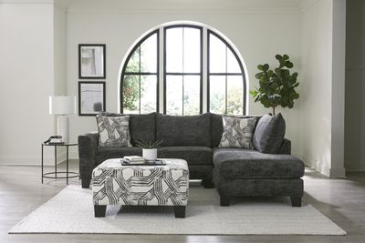 Galactic Charcoal 2PC Sectional