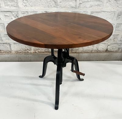 IRON AND WDN DINING TABLE 39