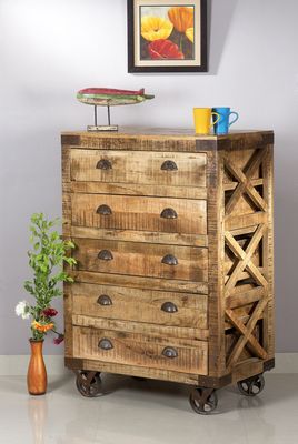Wooden Wheel Cabinet