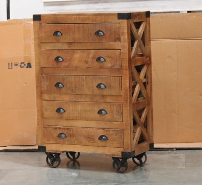 Wooden Wheel Cabinet