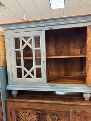 Glass Door Console Mango wood sideboard