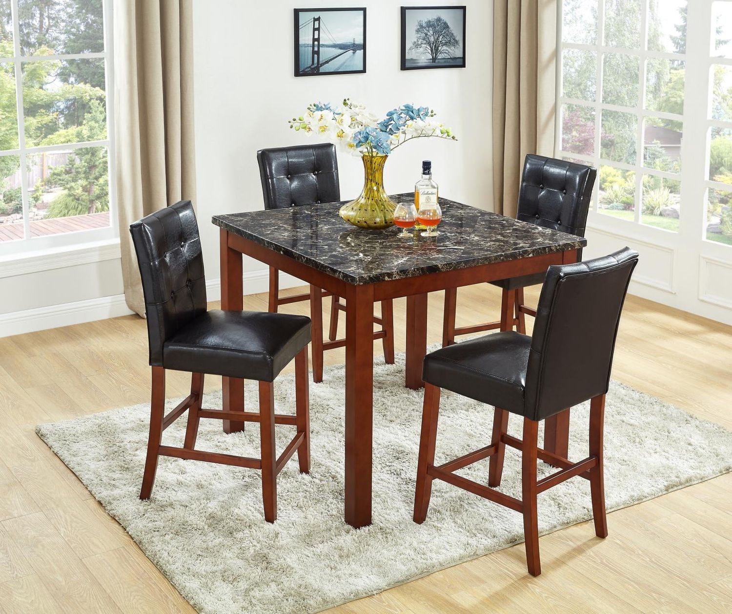 Brown Faux Marble Top