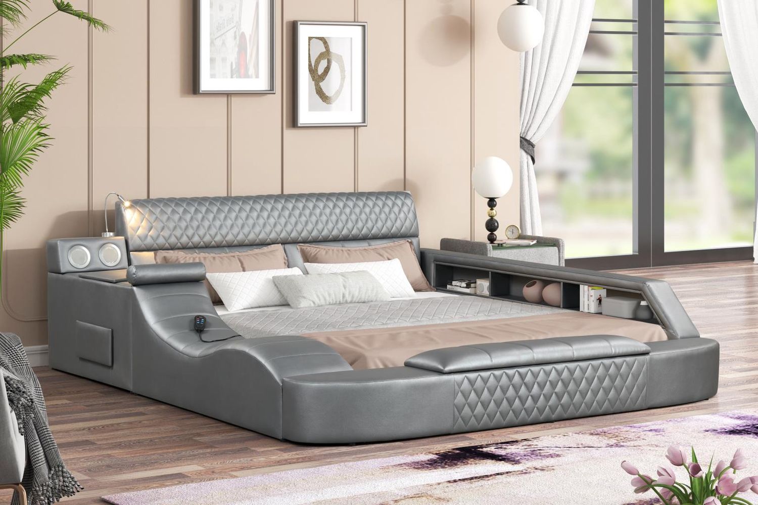King Bed with Massage chaise