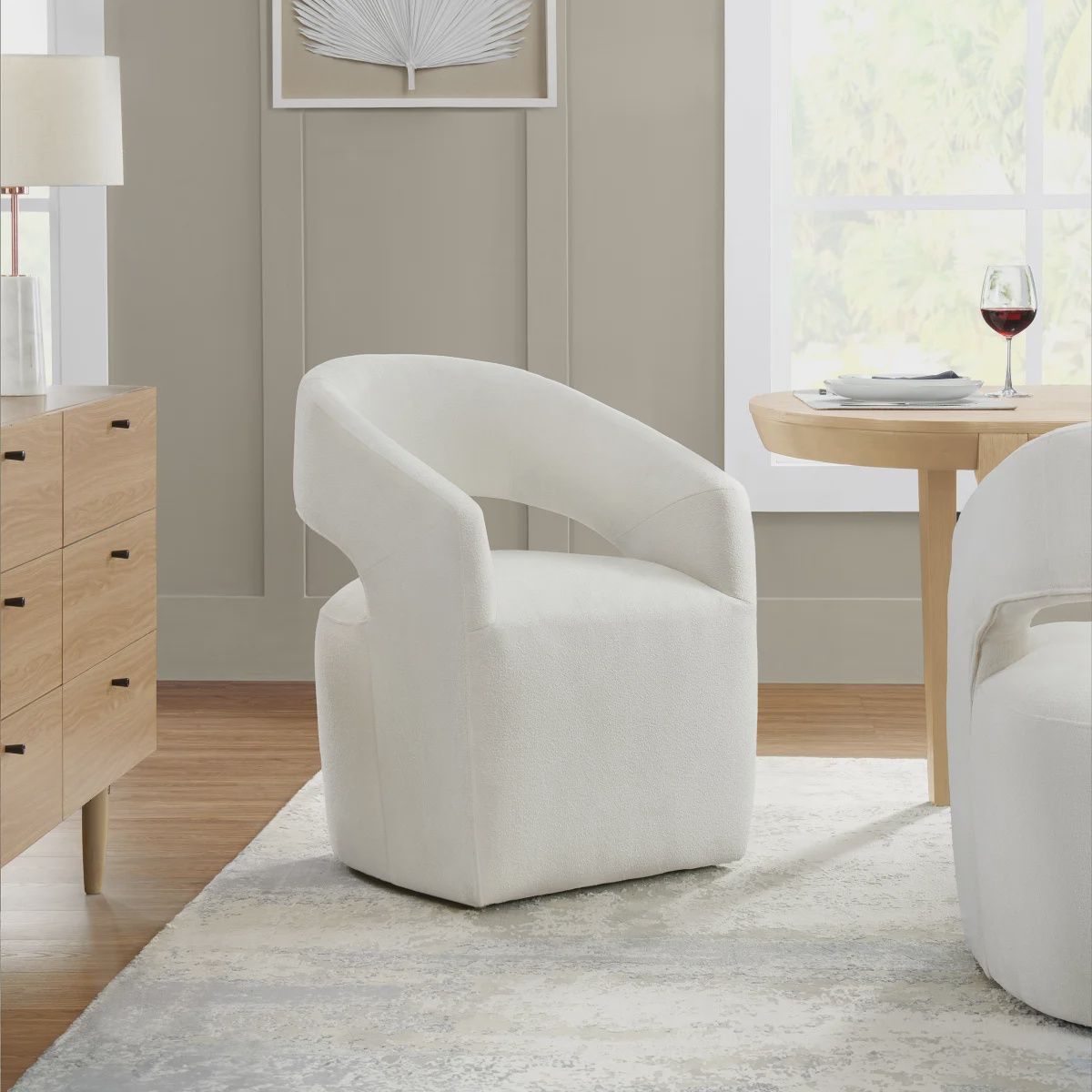 Alivia Fabric Rolling Chair