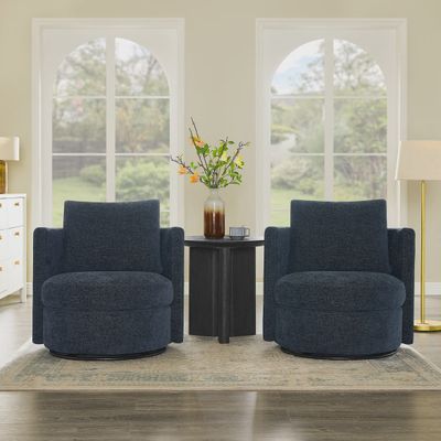 Thomasville Davos Swivel Chairs, 2-pack