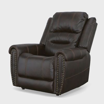 Oscar Molasses Fabric Power Lift Recliner with Right-Hand Control &amp; Power Headrest