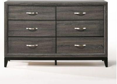 Valdemar Weathered Gray Dresser with Mirror