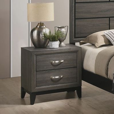 Valdemar Nightstand in Weathered Gray