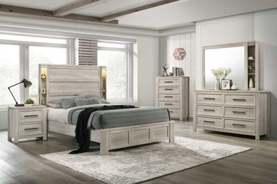 Mariana Nightstand White Wash