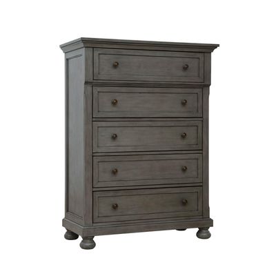 Chest Vintage Gray Transitional Style Bed Tray Gray Finish