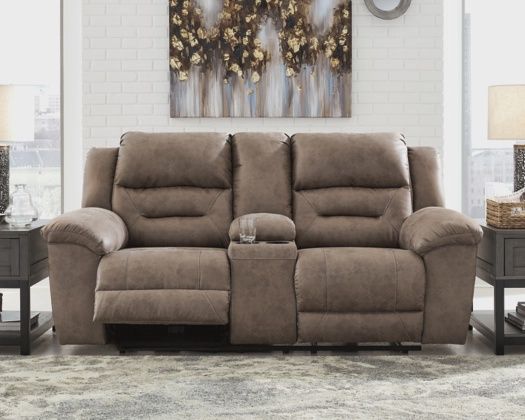 Stoneland Manual Reclining Loveseat with Console