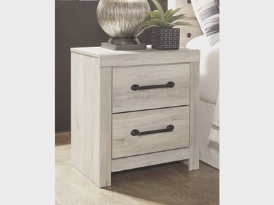 Cambeck 22&quot; 2 Drawer Charging Nightstand