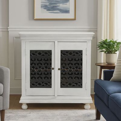 Guru Handcrafted 2-Door Jail-Style Server Cabinet