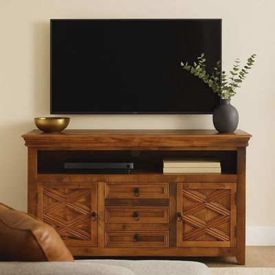 Mason Mango Wood 3-Drawer 2-Door Media Sideboard
