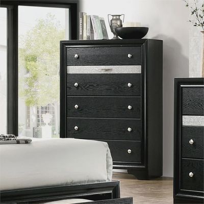 FOA Laren Black Wood Chest