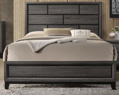 Oak Bluff Gray Panel Queen Bed