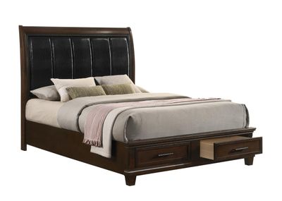 Bradford  Brown Storage Queen Bed