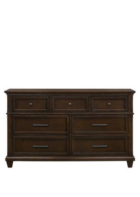Bradford  7 Drawers Brown Dresser