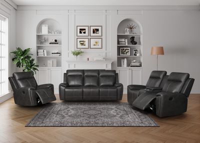 Charcoal PFM Fabric Manual Motion MANUAL RECLINER